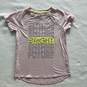 Pink tee shirt with sequins and positive message, Cat & Jack size Large (10-12)